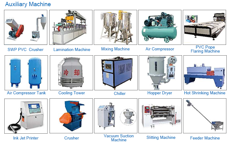 PVC profile extrusion machine