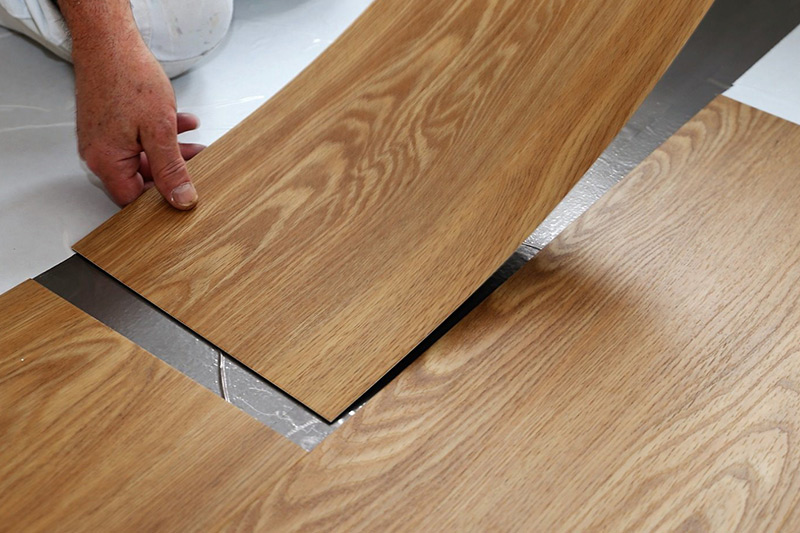 Loose Lay Dry Back Click System Lvt Vinyl Floor Tiles